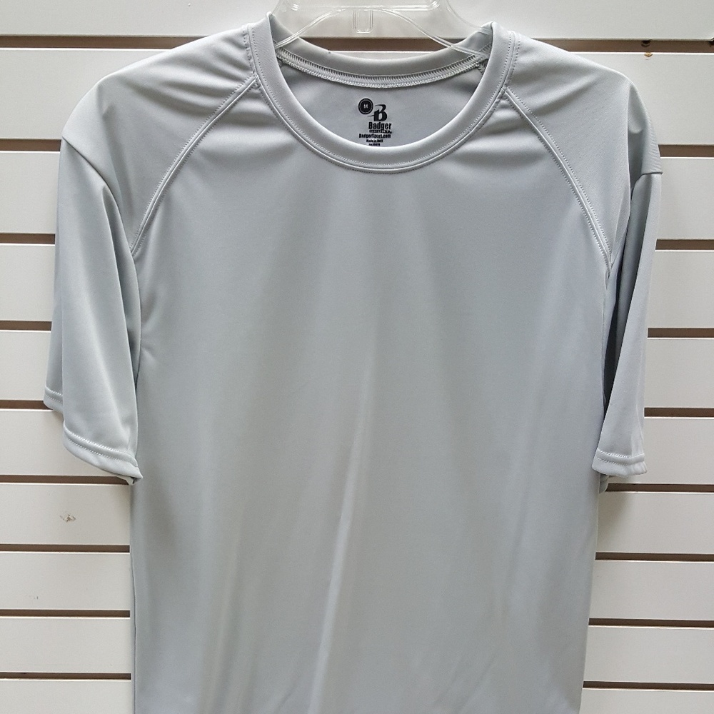 Badger B-Core Short Sleeve T-Shirts Silver NWOT